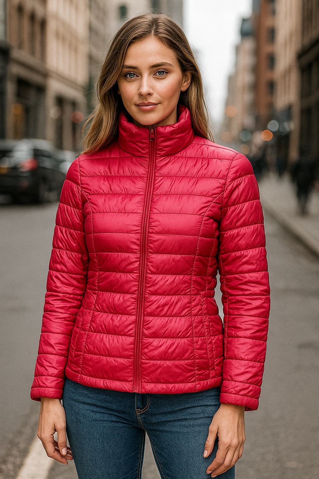 Red Bomber & Puffer Jacket by Primark (WJKT-02)