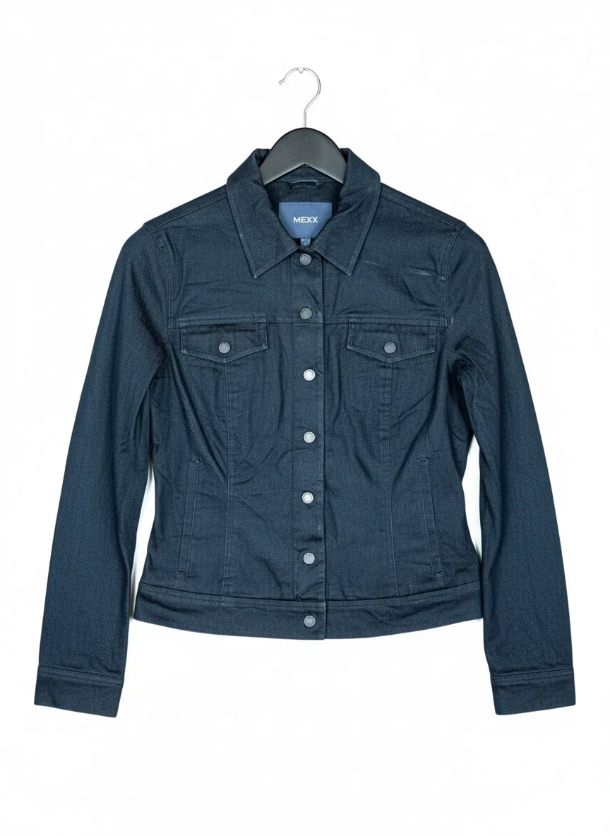 UK Imported secondhand Bomber & Puffer Jackets - Mexx brand, Black Cotton, Premium condition, for Women - Online Thrift Store Islamabad Pakistan