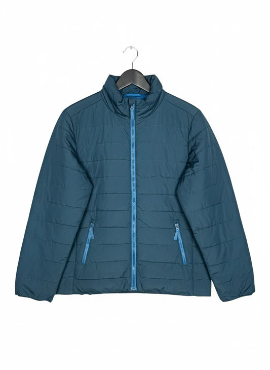 UK Imported secondhand Bomber & Puffer Jackets - Easy brand, Blue Polyester, Excellent condition, for Women - Online Thrift Store Peshawar Pakistan