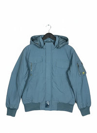 Teal Bomber & Puffer Jacket by Bfly (WJKT-12)