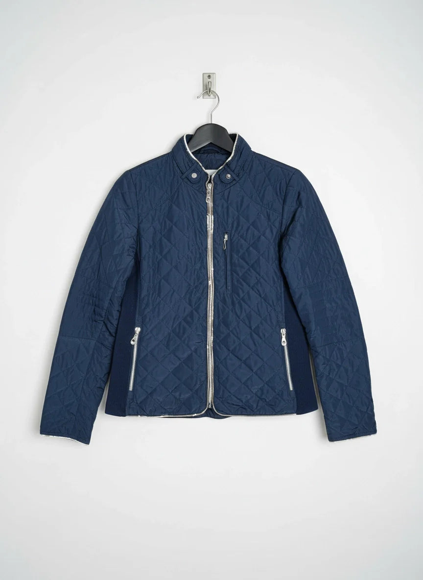 Navy Blue Bomber & Puffer Jacket by Epister (WJKT-23)