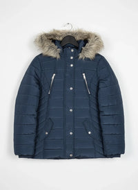 Navy Blue Bomber & Puffer Jacket by F&F (WJKT-27)