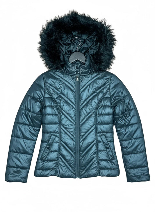 Preloved Premium Bomber & Puffer Jackets by New Look, Black Polyester for Women - OTS Thrift Shop Karachi Pakistan