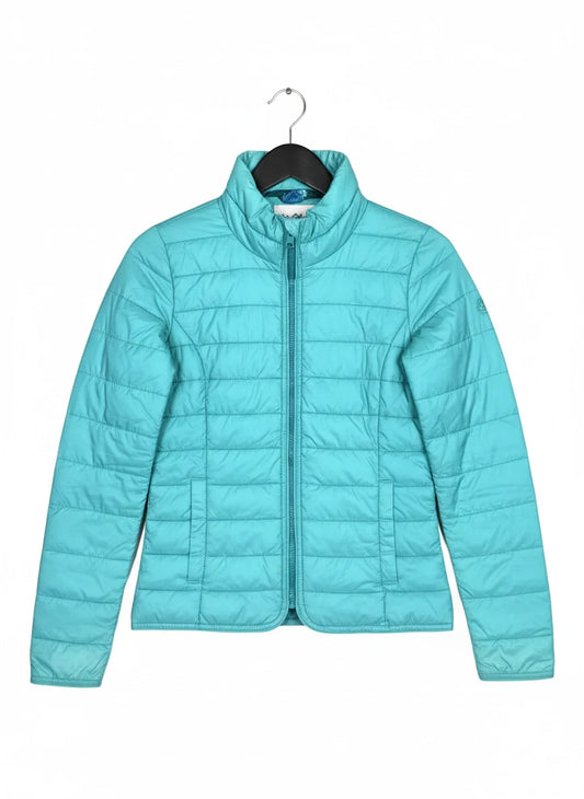 Premium Condition Bomber & Puffer Jackets | Preloved Only | Cyan Naylon | Thrift Shop for Women Lahore Pakistan | OTS