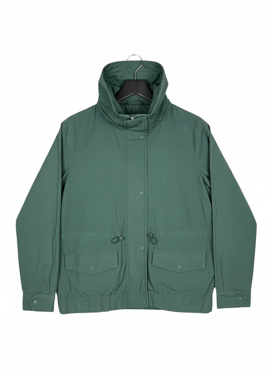 Shop Premium Bomber & Puffer Jackets by Massimo Dutti | Preloved Branded Clothes | OliveDrab Naylon | Women | OTS Thrift Store Karachi Pakistan