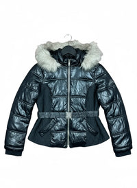 Black Bomber & Puffer Jacket by River Island (WJKT-59)