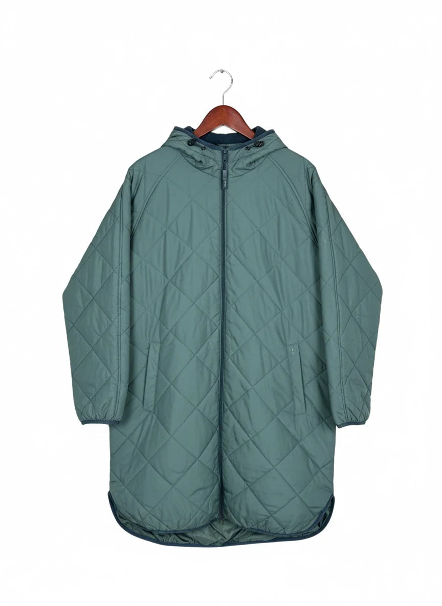Preloved Premium Bomber & Puffer Jackets by Dunnls, Teal Polyester for Women - OTS Thrift Shop Peshawar Pakistan