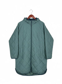 Teal Bomber & Puffer Jacket by Dunnls (WJKT-62)