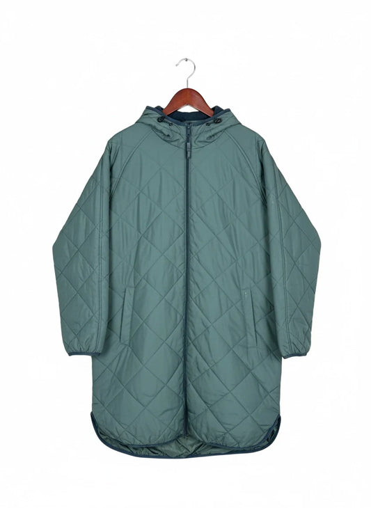Preloved Premium Bomber & Puffer Jackets by Dunnls, Teal Polyester for Women - OTS Thrift Shop Peshawar Pakistan