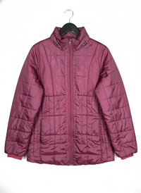 Maroon Bomber & Puffer Jacket by Esmara (WJKT-63)