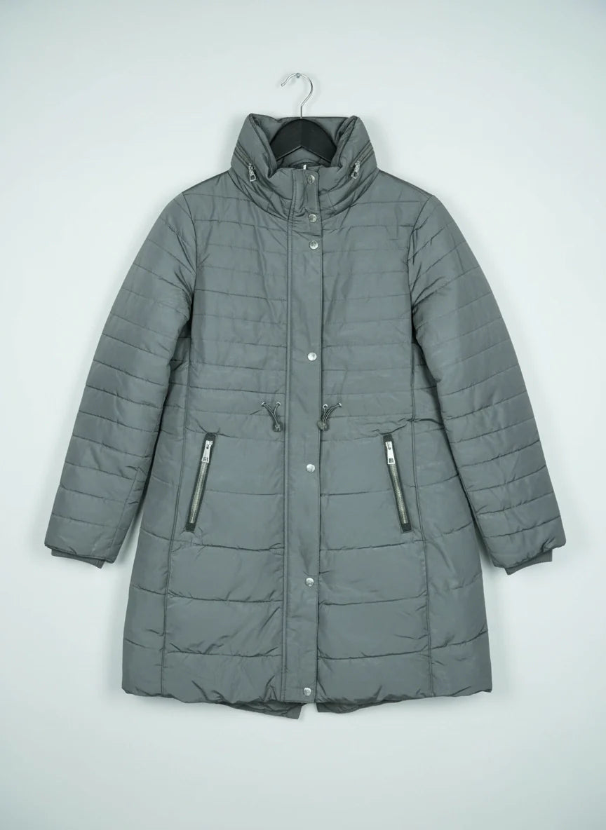 Silver Bomber & Puffer Jacket by Marks & Spencer (WJKT-75)