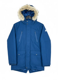 Navy Blue Bomber & Puffer Jacket by Maine (WJKT-79)