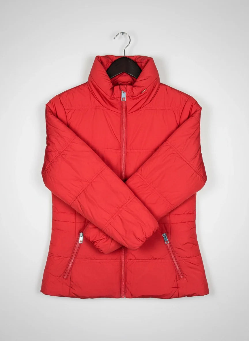 Red Bomber & Puffer Jacket by Marks & Spencer (WJKT-88)