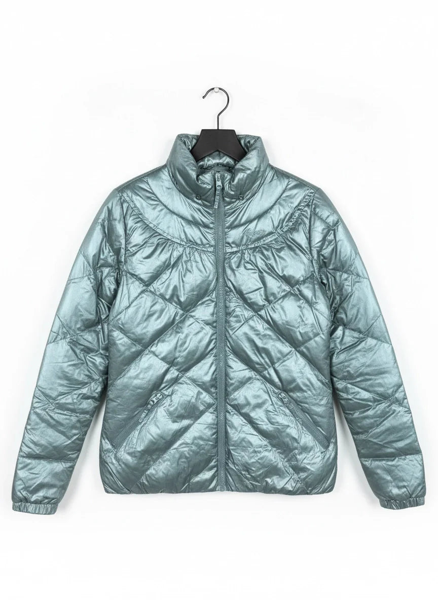 UK Imported secondhand Bomber & Puffer Jackets - Protest brand, Silver Polyester, Excellent condition, for Women - Online Thrift Store Peshawar Pakistan