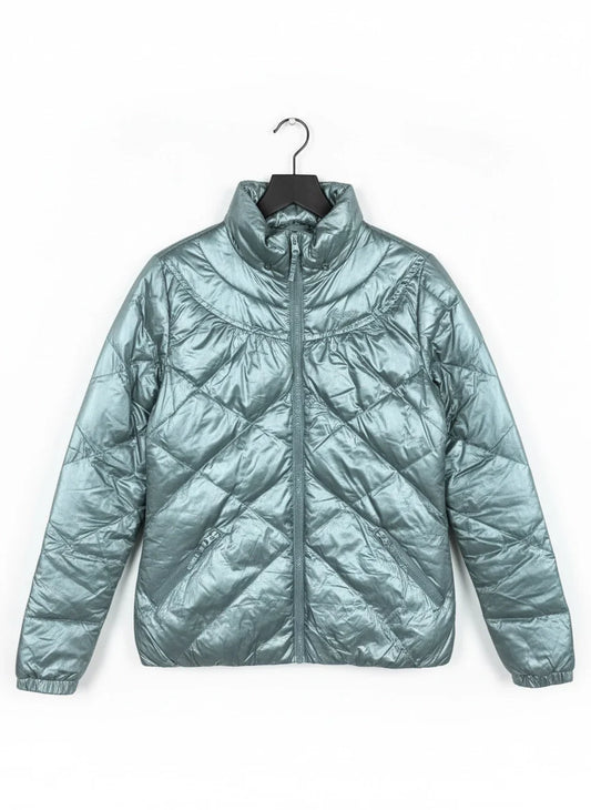 UK Imported secondhand Bomber & Puffer Jackets - Protest brand, Silver Polyester, Excellent condition, for Women - Online Thrift Store Peshawar Pakistan