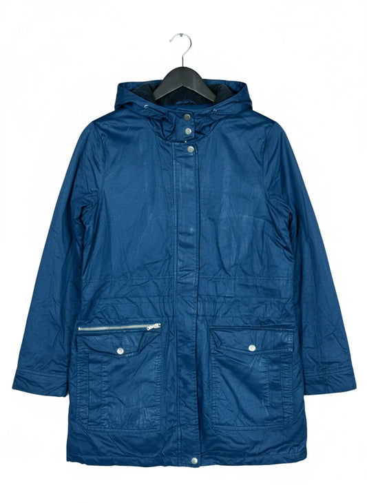 Shop Premium Bomber & Puffer Jackets by Reserved | Preloved Branded Clothes | Navy Blue Cotton | Women | OTS Thrift Store Peshawar Pakistan