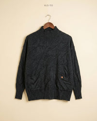 Unknown (WJS-155) Mock Neck Knit Sweater