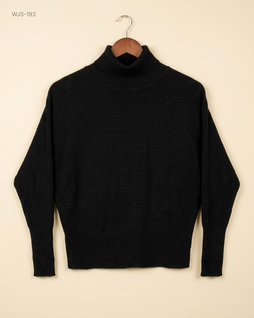 Primark Black Batwing Turtleneck Sweater buy preloved clothing online Pakistan