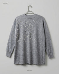 F&F (WJS-301) Embellished Longline Sweater