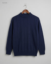 CUT LABEL (WJS-309) Mock Neck Sweater