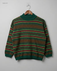 ALAIN (WJS-311) Mock Neck Knit Sweater