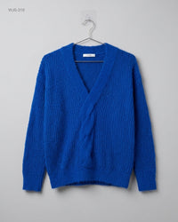Camaieu (WJS-319) V-Neck Wrap Knit Sweater
