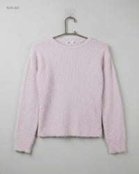 Gemo (WJS-322) Ribbed Fuzzy Pullover Sweater