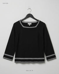 Wallis (WJS-326) Square-Neck Knit Top