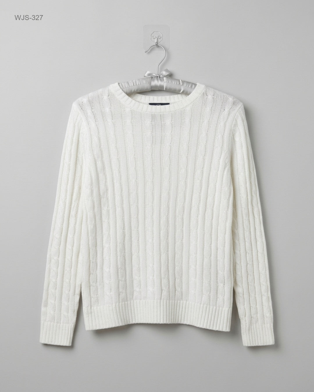 CUT LABEL White Cable-Knit Sweater buy preloved clothing online Pakistan