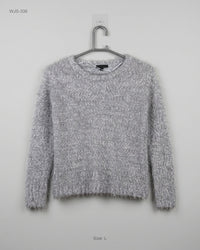 GENNYFER (WJS-336) Fuzzy Eyelash Knit Sweater