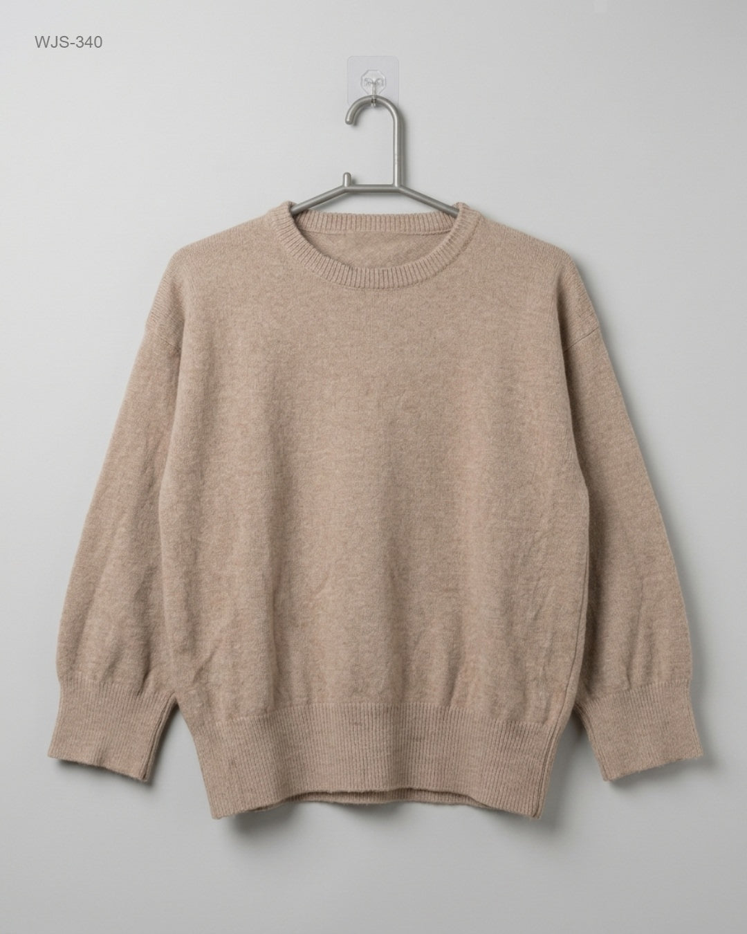 CUT LABEL Brown Crewneck Knit Sweater buy preloved clothing online Pakistan