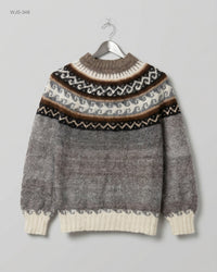 CUT LABEL (WJS-348) Fair Isle Knit Sweater