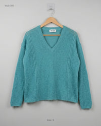 Sud Express (WJS-350) V-Neck Fuzzy Sweater