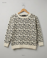 ISKA (WJS-351) Leopard Print Knit Sweater