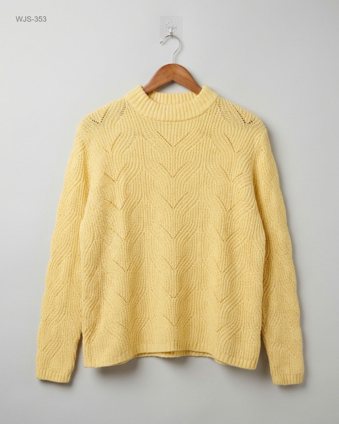 CUT LABEL Yellow Chevron Knit Sweater buy preloved clothing online Pakistan