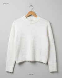 BZB (WJS-355) Fuzzy Crew Neck Sweater