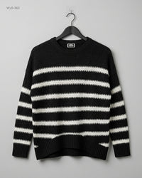 Pimkie (WJS-363) Striped Crewneck Sweater