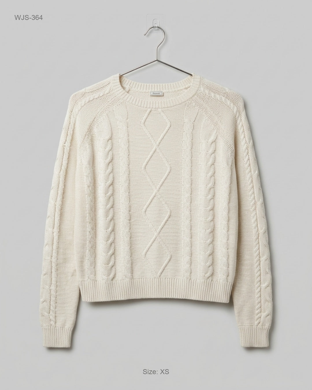 Pimkie White Cable-Knit Sweater buy preloved clothing online Pakistan