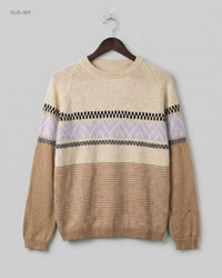 CUT LABEL (WJS-365) Crew-Neck Knit Sweater