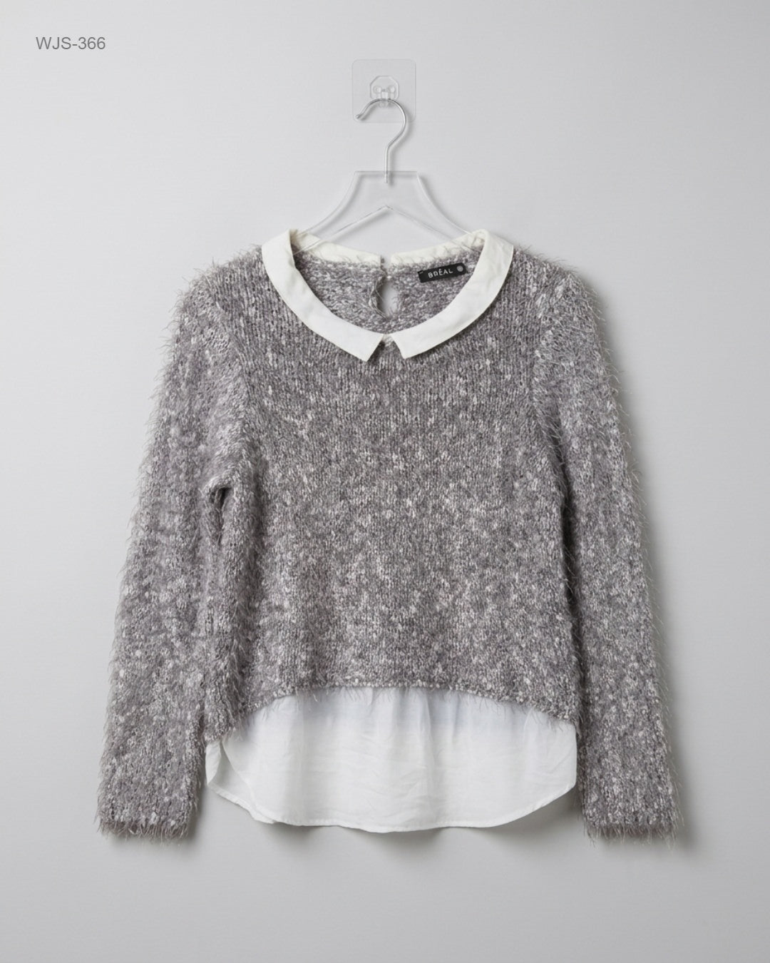 BREAL Grey 2-in-1 Layered Knit Sweater buy preloved clothing online Pakistan