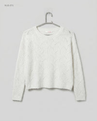 Camaieu (WJS-373) Pointelle Knit Sweater