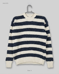 PULL&BEAR (WJS-375) Striped Knit Sweater