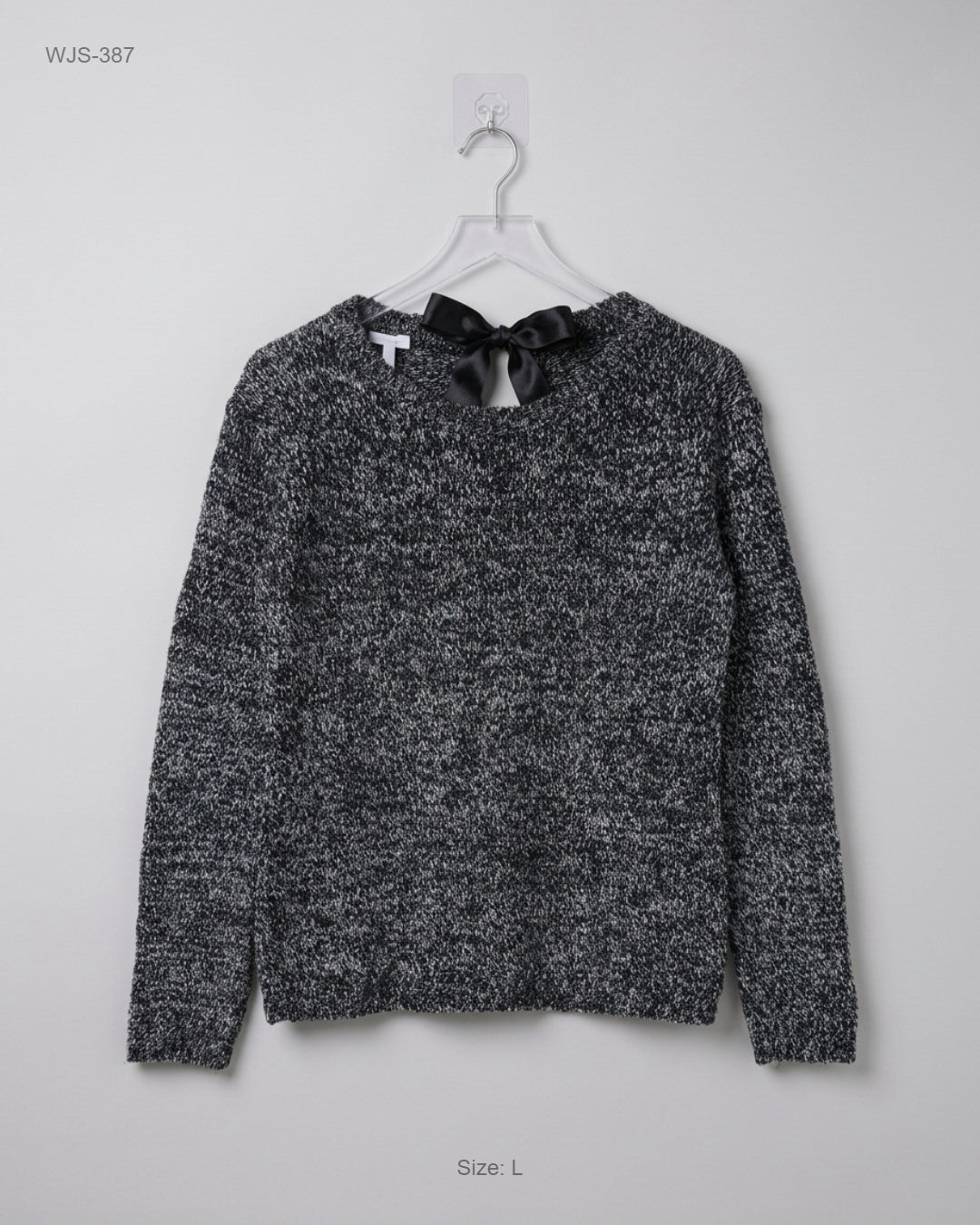 ETIREL Black Marled Knit Sweater buy preloved clothing online Pakistan