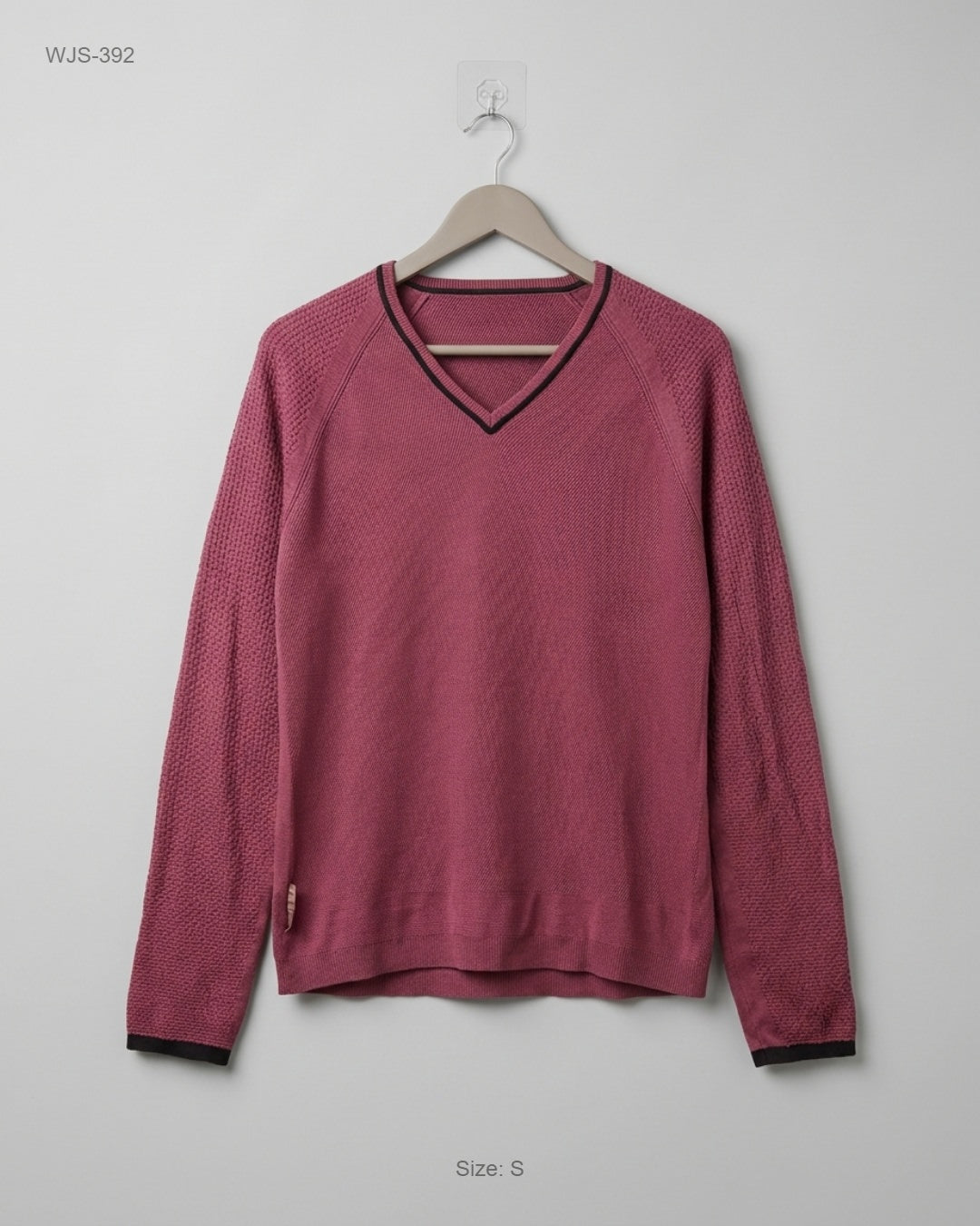 CUT LABEL Purple V-Neck Knit Sweater buy preloved clothing online Pakistan