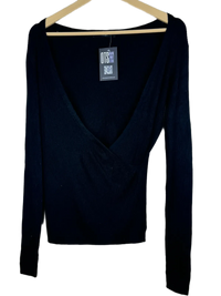 Black Winter Knitted Top by George (WKT-107)