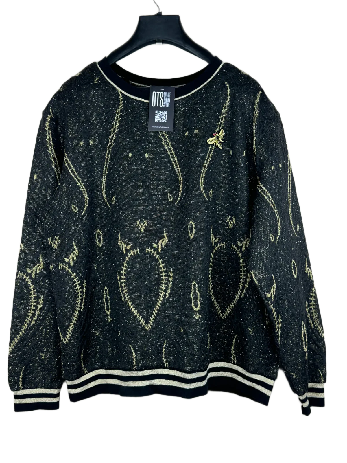 Winter Knitted Tops | H&M | Preloved Branded | Black Reverse | Premium | OTS Thrift Store Islamabad Pakistan