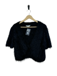 Black Winter Knitted Top by Peacocks (WKT-112)