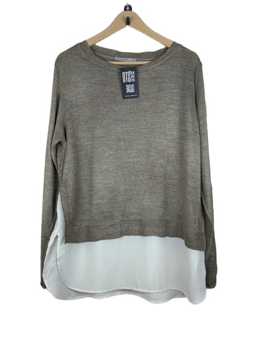 Shop Premium Winter Knitted Tops by George | Preloved Branded Clothes | Brown Cotton | Women | OTS Thrift Store Lahore Pakistan