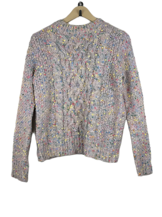 Winter Knitted Tops | Papaya | Preloved Branded | Multi Acrylic | Excellent | OTS Thrift Store Lahore Pakistan