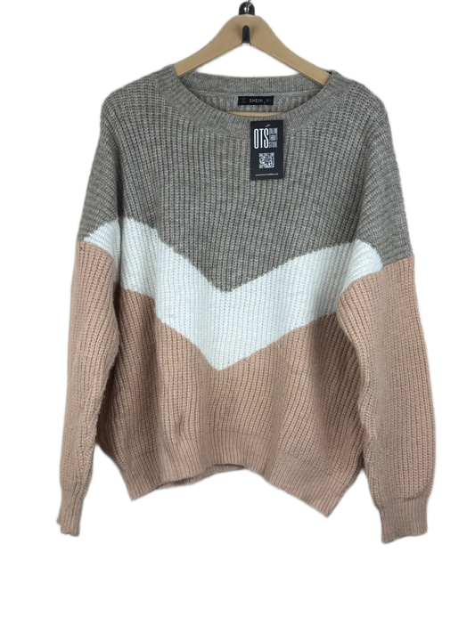 UK Imported secondhand Winter Knitted Tops - Shein brand, Brown Acrylic, Premium condition, for Women - Online Thrift Store Karachi Pakistan